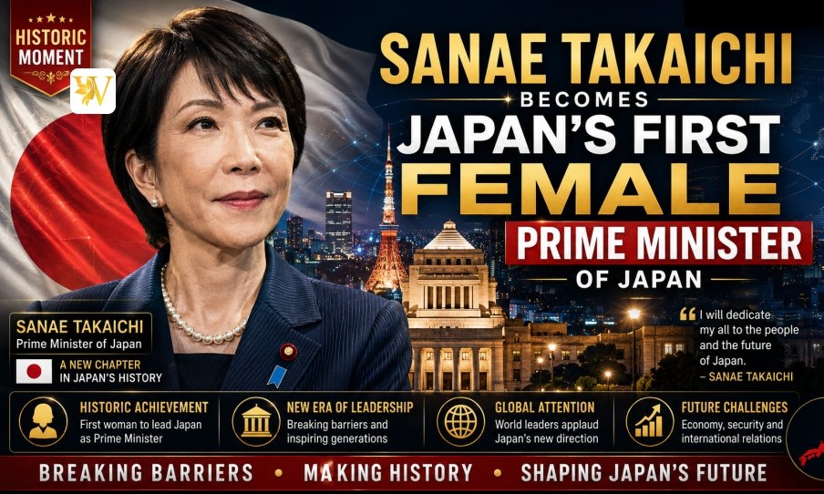 Sanae Takaichi Becomes First Female Prime Minister of Japan Historic Leadership Milestone
